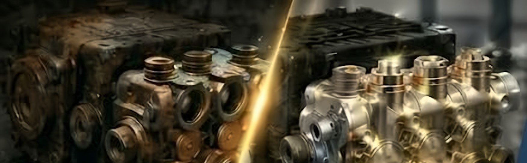 Worn and restored pump heads